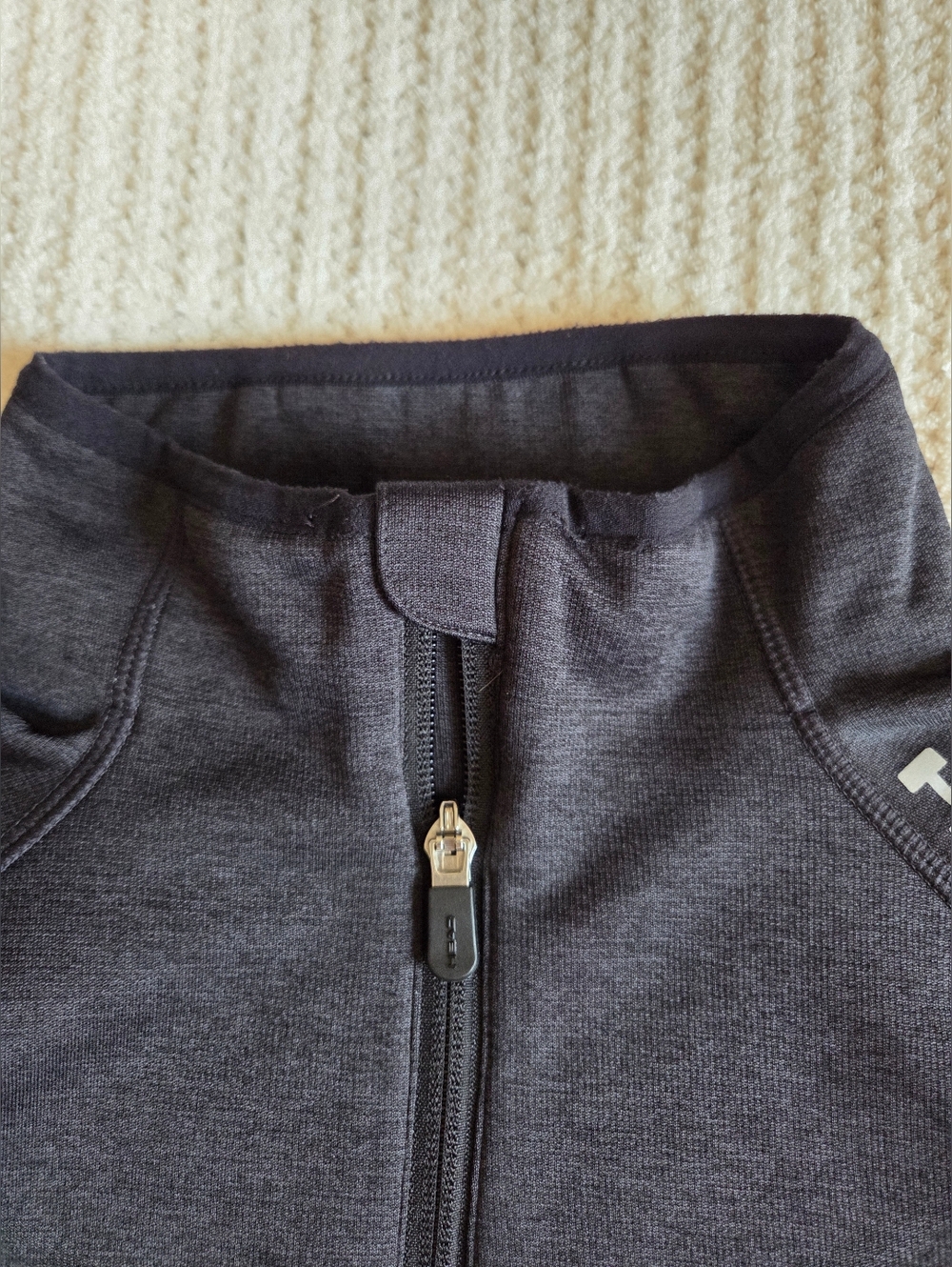 HEAD Menβs 1/4 Zip Pullover L Black Athletic Fleece Running Jacket - Picture 2 of 11